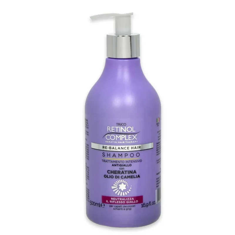 Complex Keratin Shampoo 500 ml intensive anti-yellow keratin and camellia oil