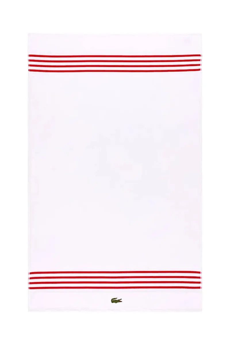 Μεσαία βαμβακερή πετσέτα Lacoste LCOURTLI Rouge 90 x 150 cm