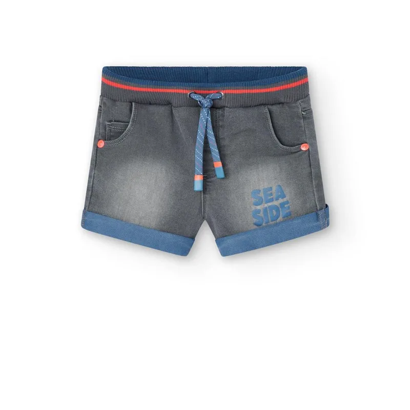 Βερμούδα φούτερ-τζιν αγόρι Boboli-338048-8131-Grey