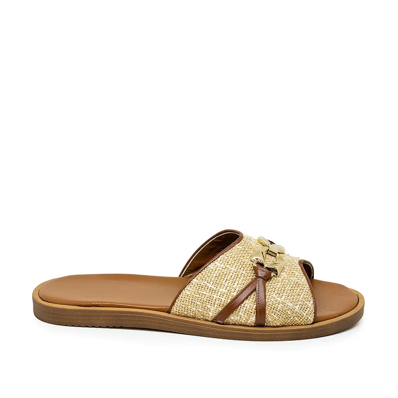 Bigshoes KL0101-13 Δερμάτινο Σανδάλι Μπεζ
