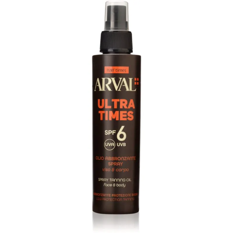 Arval Half Times Ultra Times SPF 6 αντηλιακό λάδι για πρόσωπο και σώμα 125 ml