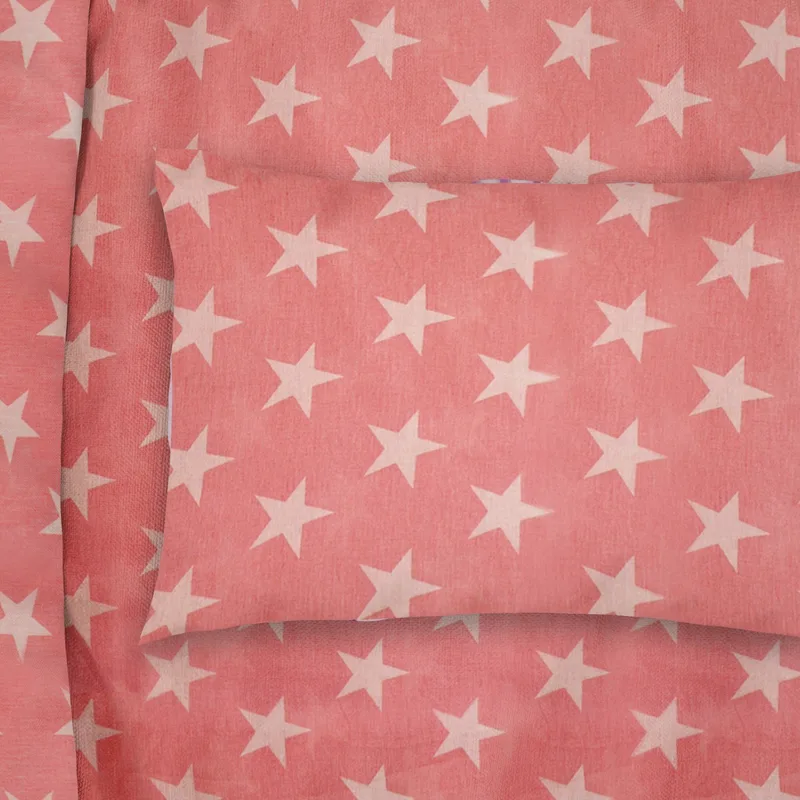 Βρεφική Μαξιλαροθήκη Dimcol Star 34 Coral 35x45