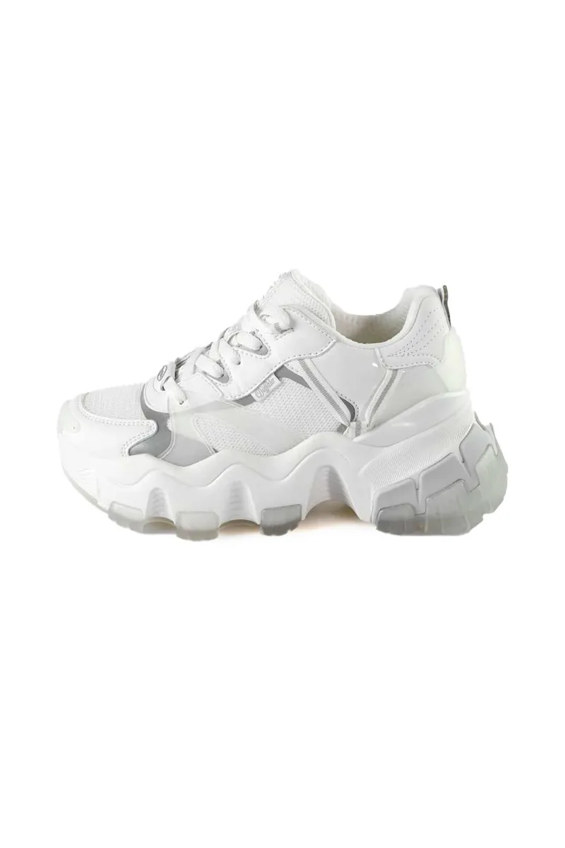 BUFFALO Γυναικεία Sneakers NORION1 - ΑΣΠΡΟ-1636083-WHITE
