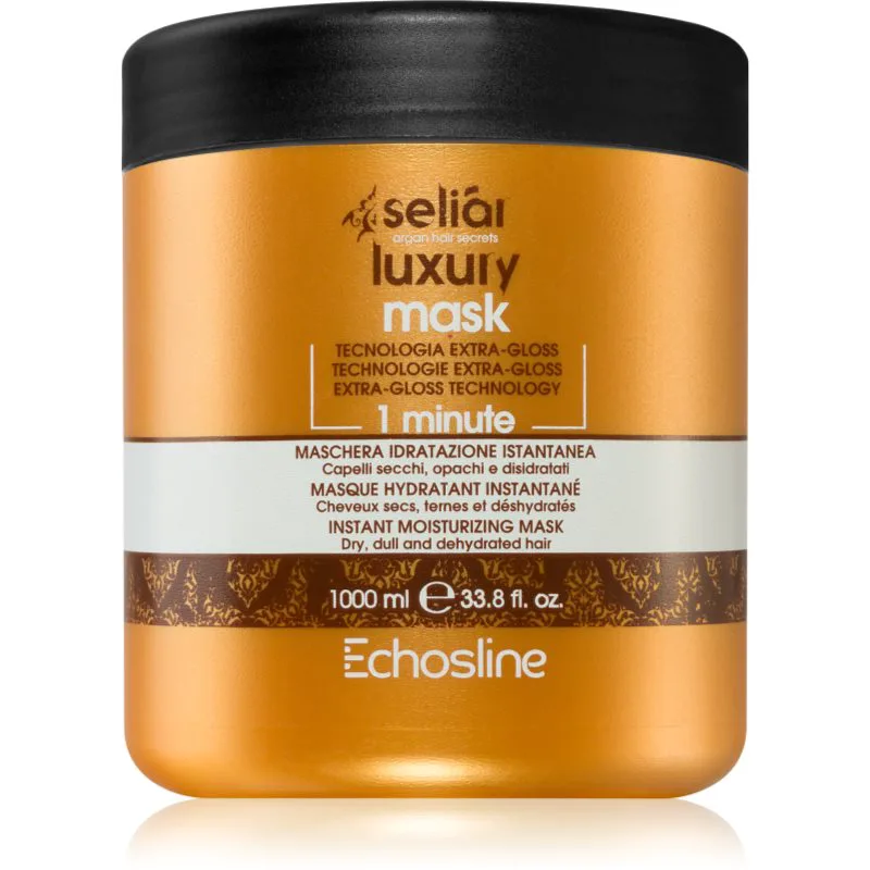 Echosline Seliár Luxury θρεπτική μάσκα για λεία και λαμπερά μαλλιά 1000 ml