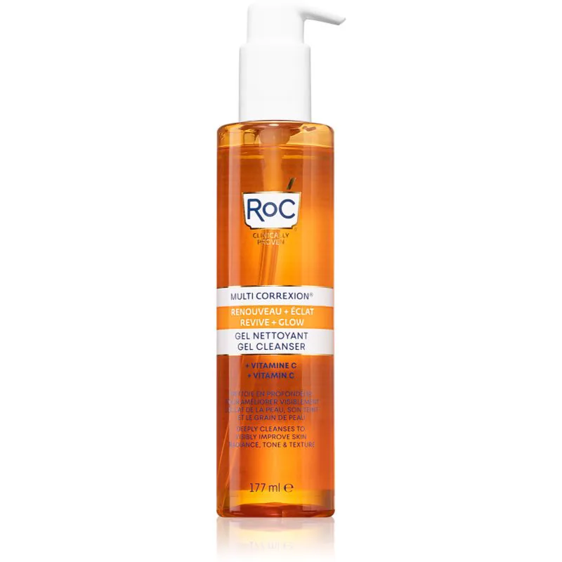 RoC Multi Correxion Revive + Glow αναζωογονητικό καθαριστικό τζελ 177 ml