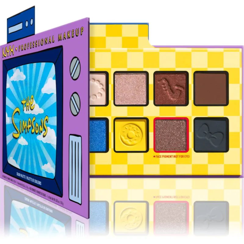 NYX Professional Makeup The Simpsons Παλέτα σκιών για τα μάτια 1 τμχ