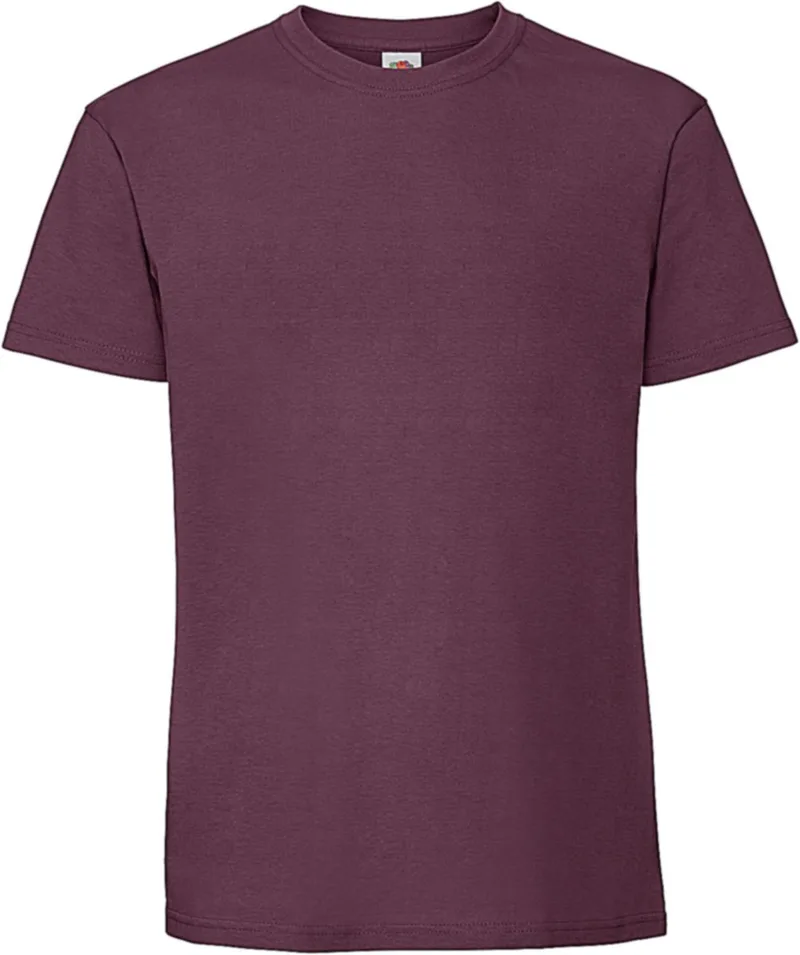 Ringspun Premium T-Shirt Iconic 195 Fruit of the Loom 61-422-0 Burgundy