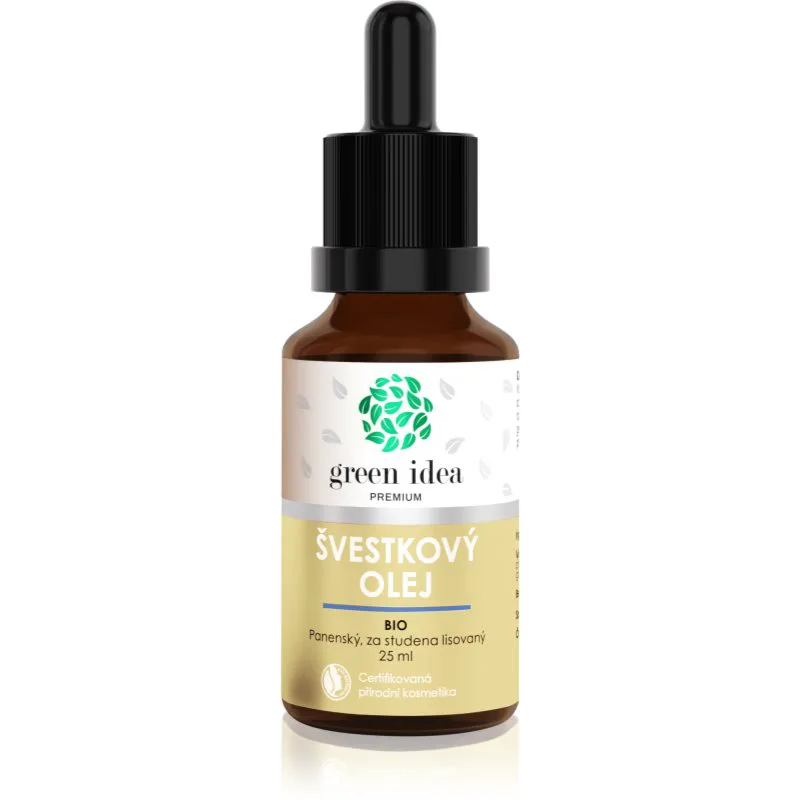 Green Idea Organic plum oil Έλαιο δαμάσκηνου ψυχρής έκθλιψης 25 ml