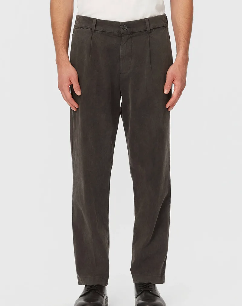 DIRTY LAUNDRY PLEATED PANTS DLMP000145-VINTAGE BLACK Black