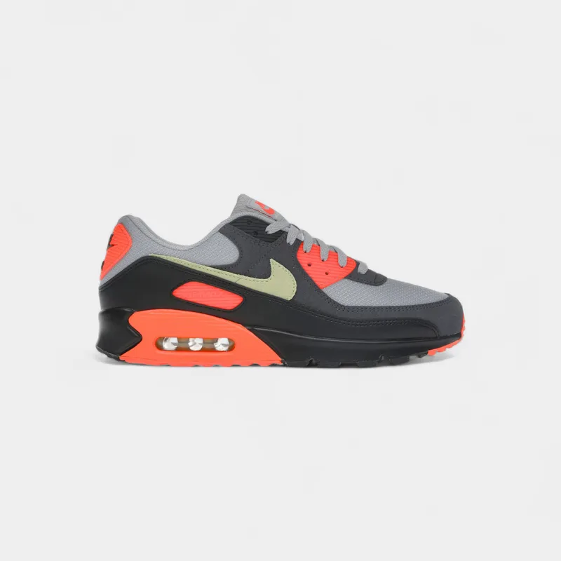 Sneakers Nike Air Max 90 Light Smoke Grey Hyper Crimson Limelight