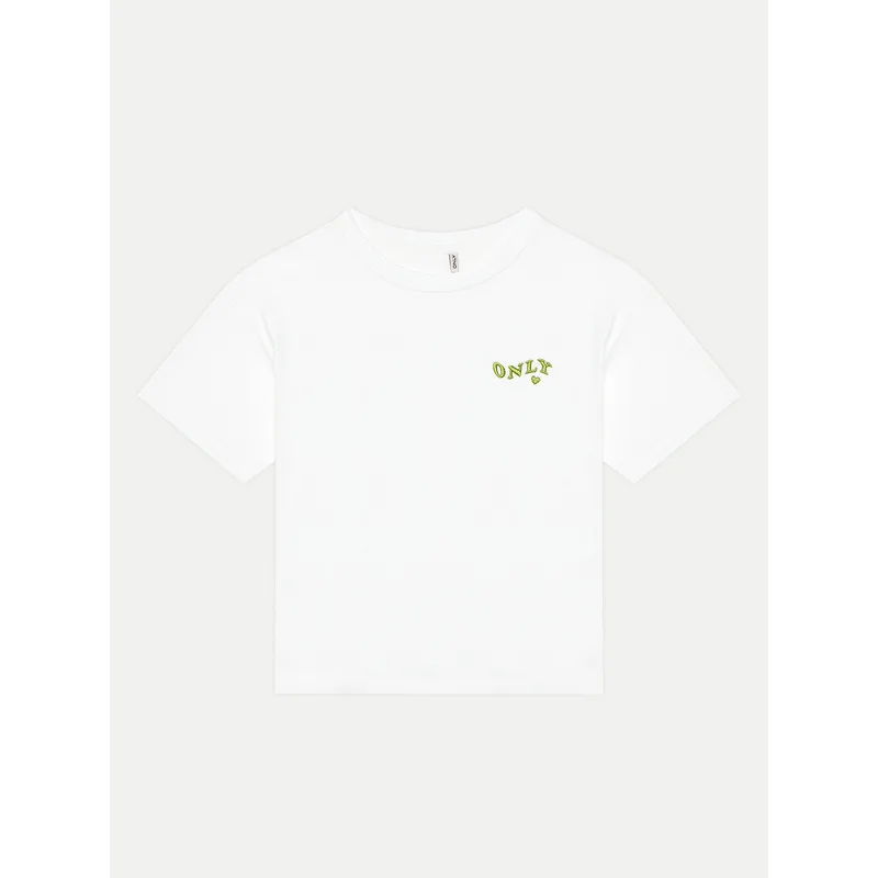 Kids ONLY T-Shirt Maiken 15313877 Λευκό Regular Fit