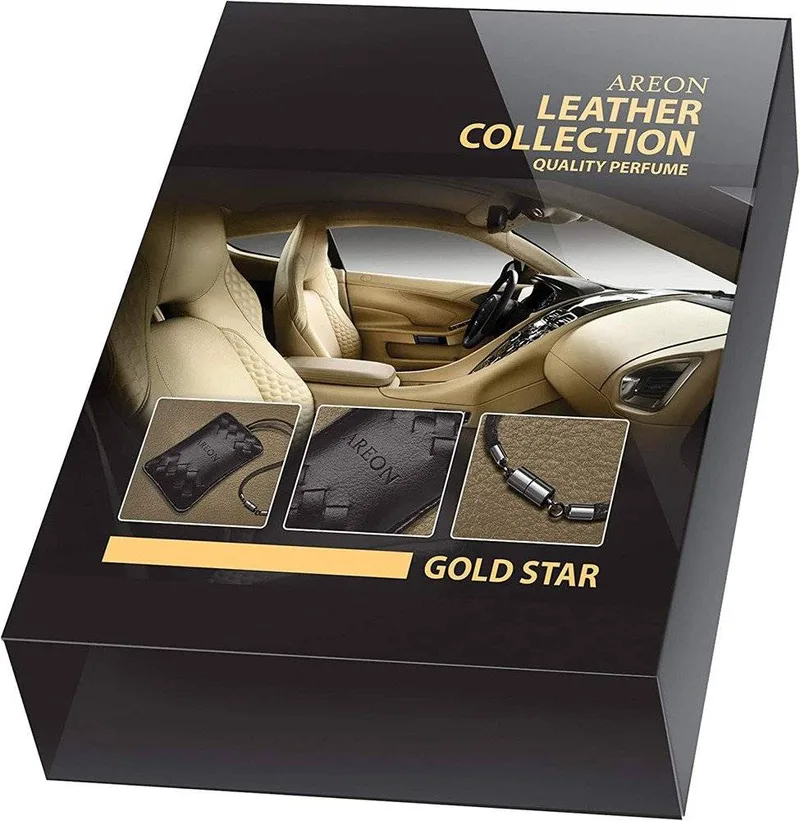 ΑΡΩΜΑΤΙΚΟ ΑΥΤΟΚΙΝΗΤΟΥ AREON LEATHER COLLECTION GOLD ALC 01