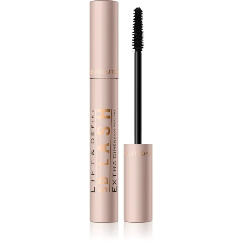 Revolution 5D Lash Extra μάσκαρα για μακριές και γεμάτες βλεφαρίδες απόχρωση Jet Black 14 ml