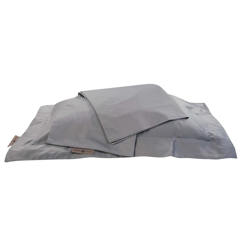 Ζεύγος Μαξιλαροθήκες Βαμβακοσατέν 50x70+7εκ. Cozy 2255 Light Grey Greenwich Polo Club (Ύφασμα: Βαμβακοσατέν, Χρώμα: Γκρι) - Greenwich Polo Club - 233507002255