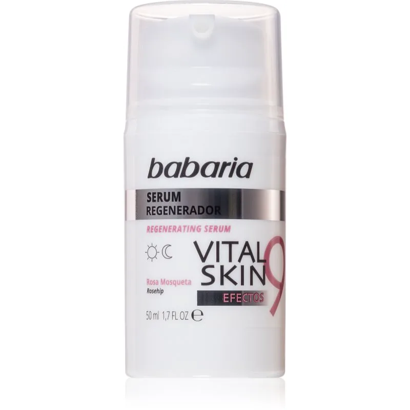 Babaria Ροζ Mosqueta ορός προσώπου με 9 επιδράσεις 50 ml