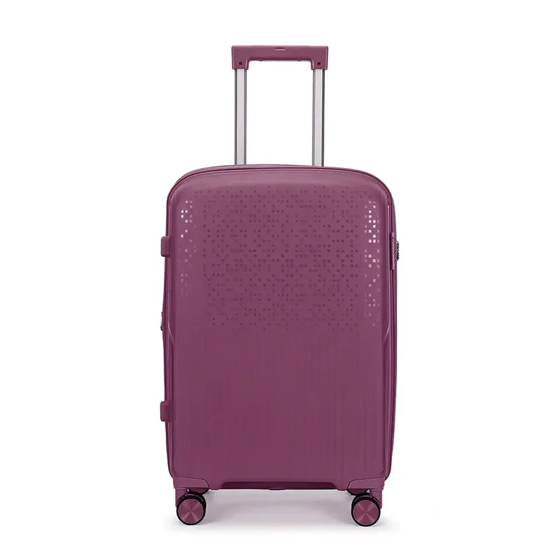 Βαλίτσα Μεσαία Με Προέκταση AMBER 65cm Μωβ AM1017