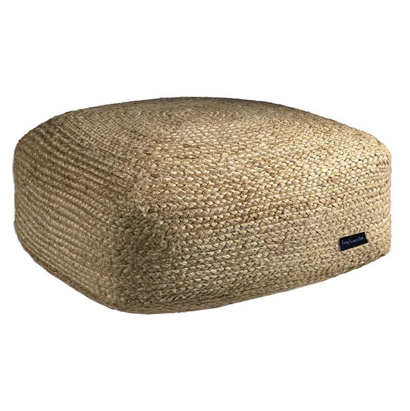 Πουφ 65X65X30 Guy Laroche Boho Natural