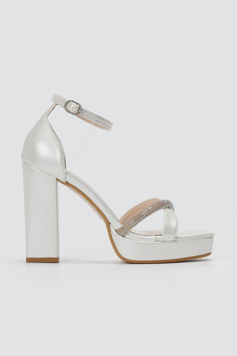 TFP Platform Sandals - 4060 - White Pearl