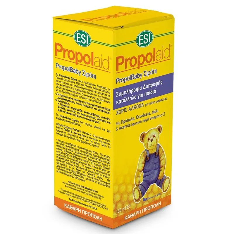 Esi Propolaid PropolBaby Syrop Συμπλήρωμα Διατροφής Καθαρής Πρόπολης για Παιδιά 180ml