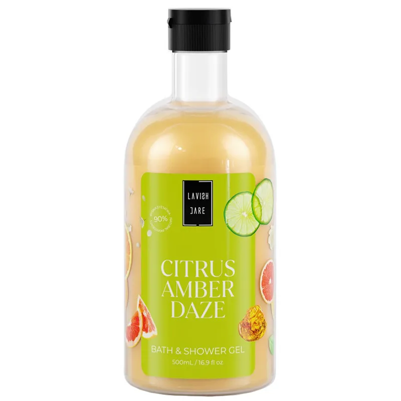 Lavish Care Citrus Amber Daze Shower Gel Ενυδατικό & Καταπραϋντικό Αφρόλουτρο με Άρωμα Εσπεριδοειδών 500ml