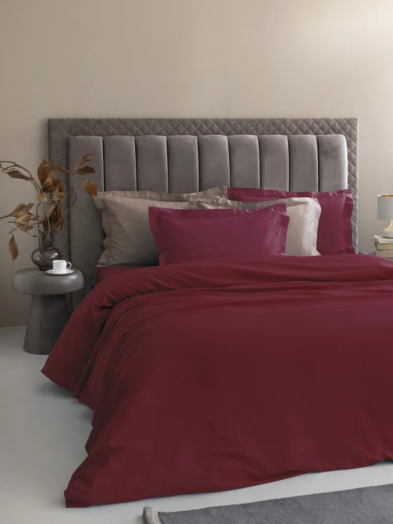 Σεντόνι Υπέρδιπλο 240x270 Posh Sateen BORDO Palamaiki