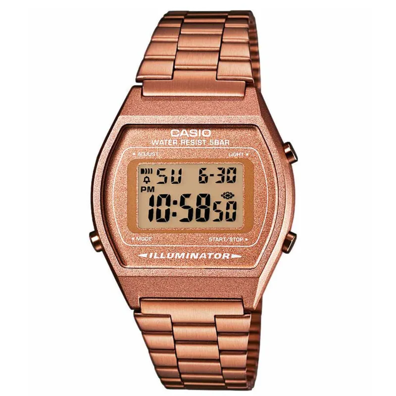 CASIO Collection Rose Χρυσό Stainless Steel B-640WC-5A