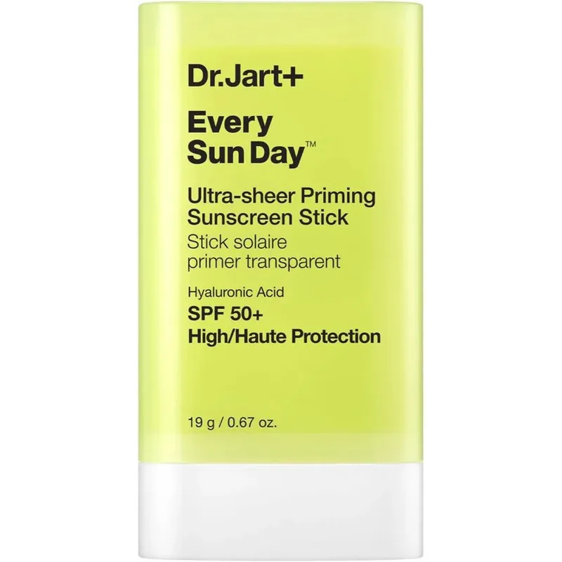 Dr.Jart+ Every Sun Day Spf50+ Ultra-Sheer Priming Sunscreen Stick Ενυδατικό Αντηλιακό Στικ Προσώπου Πολύ Υψηλής Προστασίας με Υαλουρονικό Οξύ, Μειώνει την Εμφάνιση των Πόρων & Χαρίζει Ματ μη Λιπαρό & Αόρατο Τελείωμα 19g