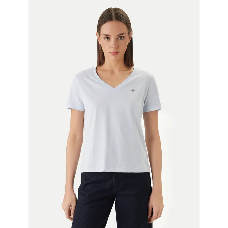 Gant T-Shirt 4200750 Γαλάζιο Slim Fit