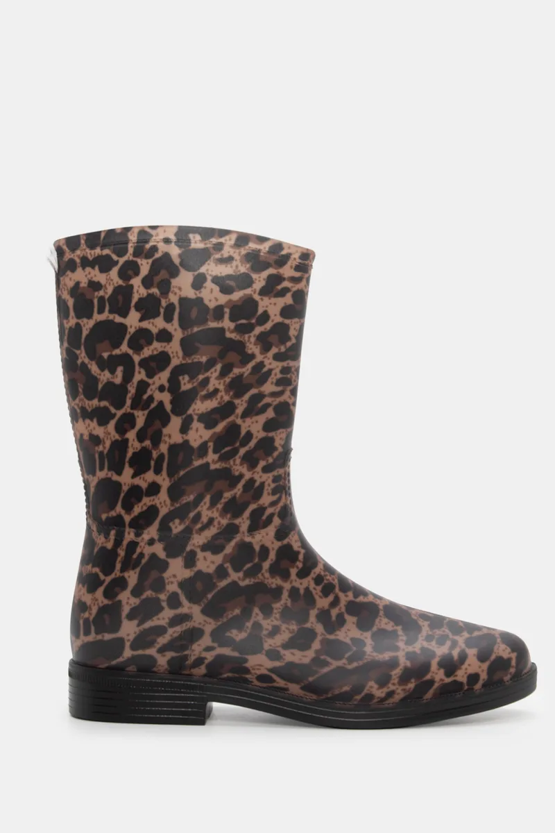 Μποτάκια Γαλότσες Flat - Animal Print
