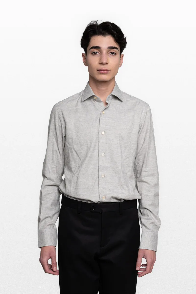 GHERARDI Ανδρικό Γκρι Classic Shirt In Grey