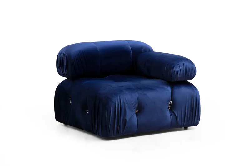 Πολυθρόνα Bubble 1R - Velvet Blue 560Are1434 (95x75x95)