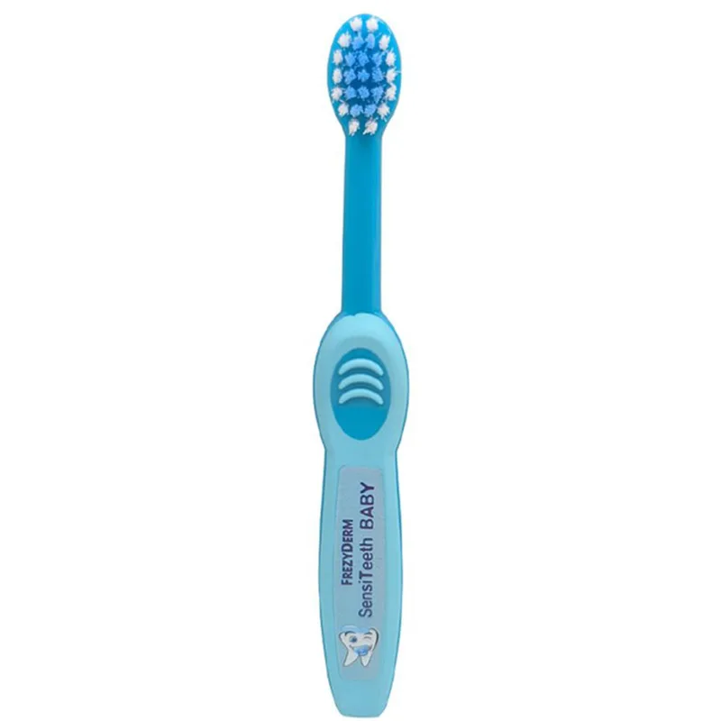 Frezyderm SensiTeeth Baby Toothbrush 6-36m Soft Μαλακή Οδοντόβουρτσα για Μωρά 1 Τεμάχιο - Γαλάζιο