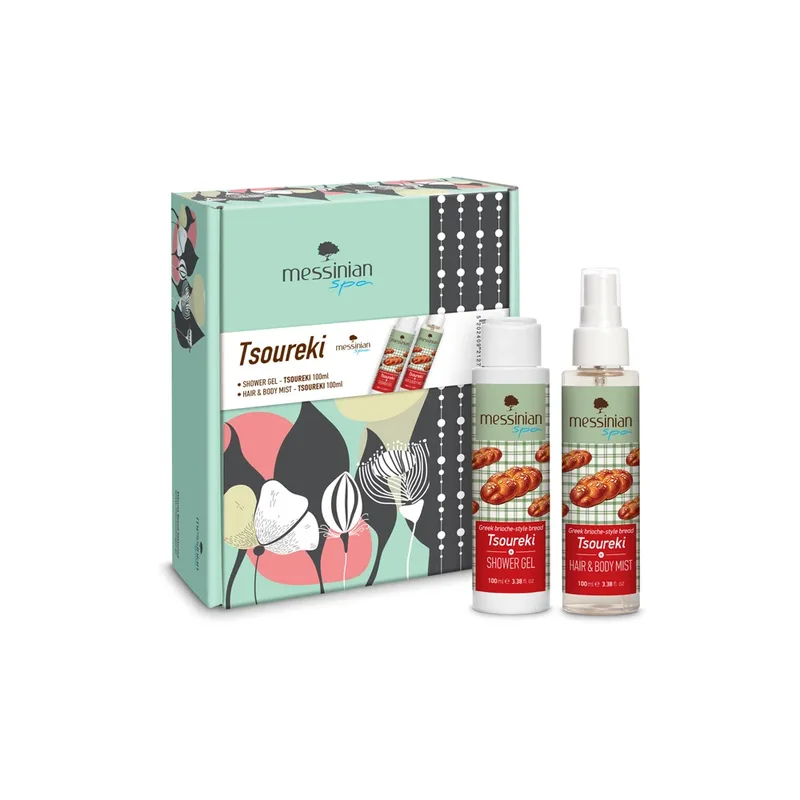 Messinian Spa Promo Τσουρέκι Shower Gel Αφρόλουτρο 100ml & Hair & Body Mist 100ml