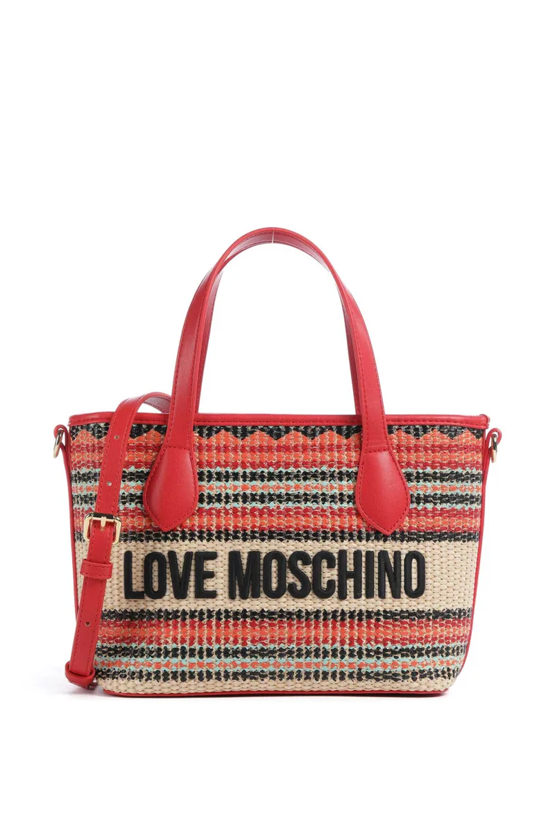Love Moschino γυναικεία τσάντα tote με λογότυπο - JC4349PP0OKN3 Κόκκινο