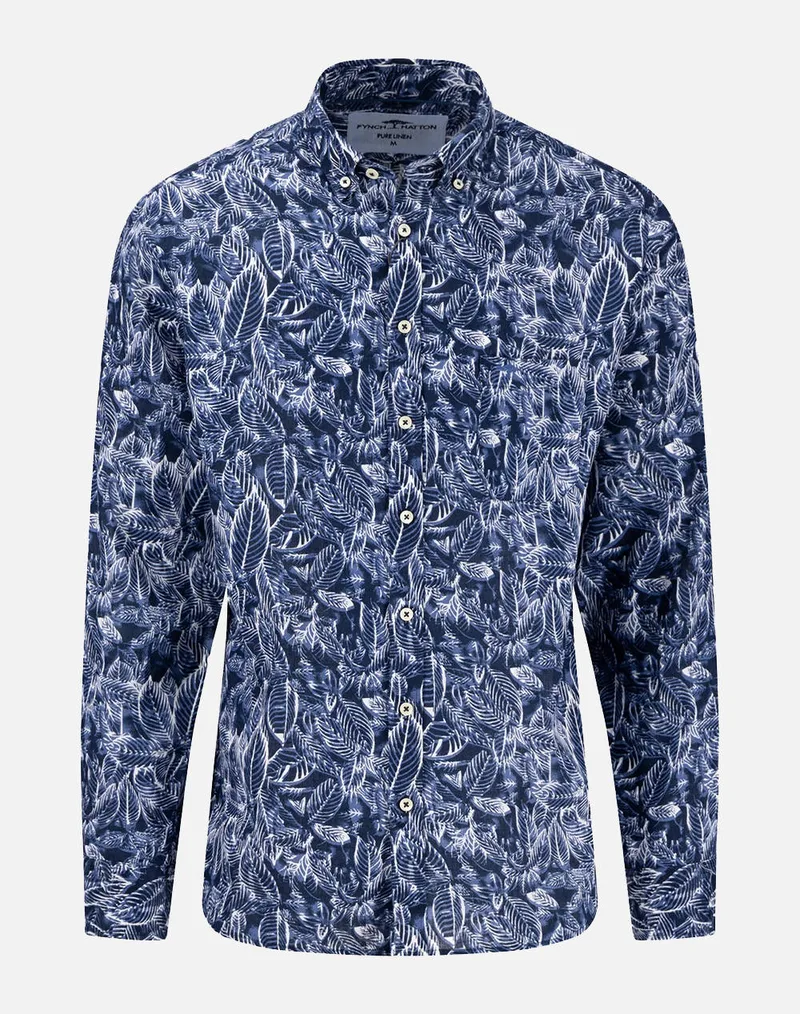 FYNCH-HATTON SHIRTS 1513 6110-685 NavyBlue
