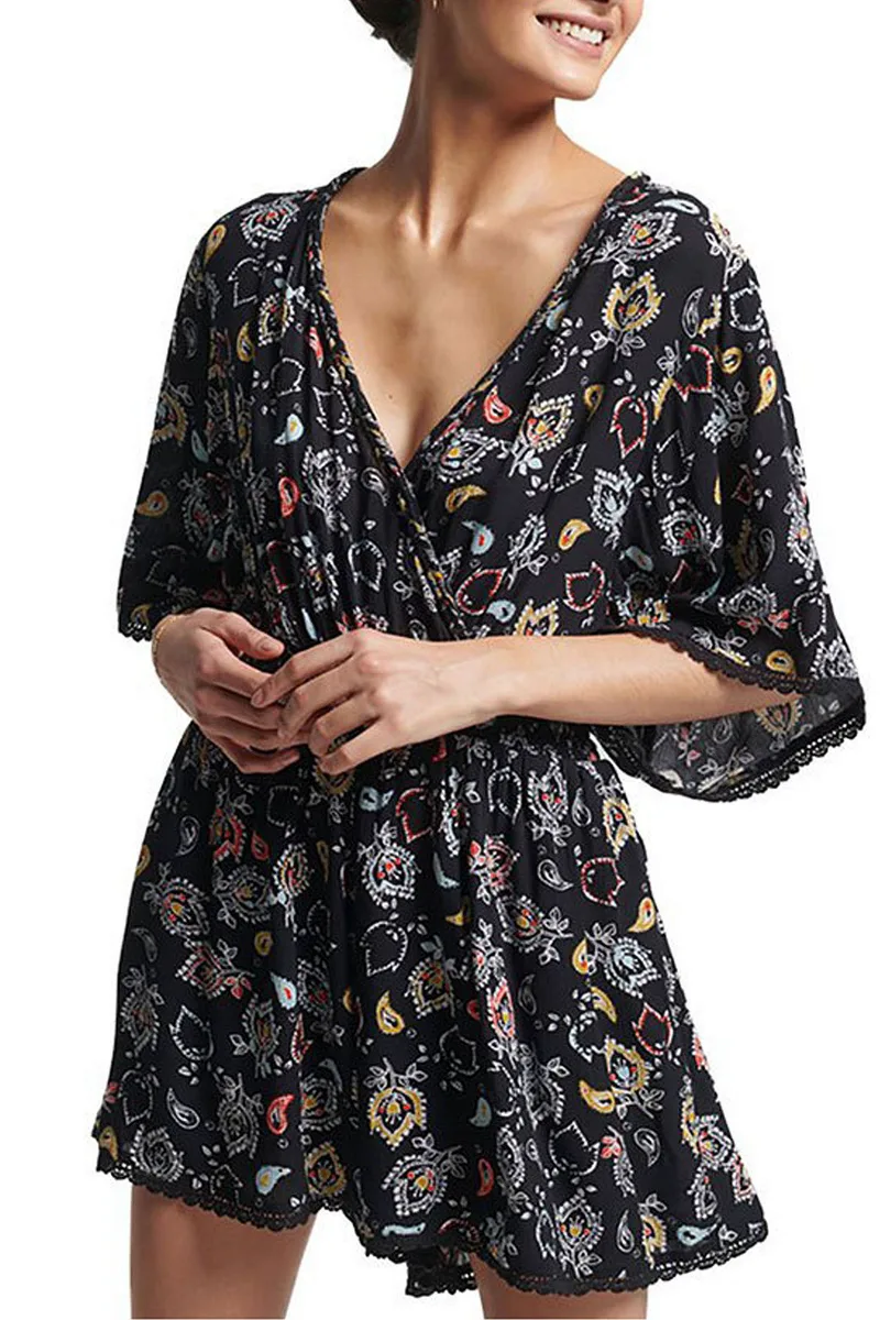 Superdry Ovin Vintage Beach Playsuit W8011023A-6WV Γυναικείο