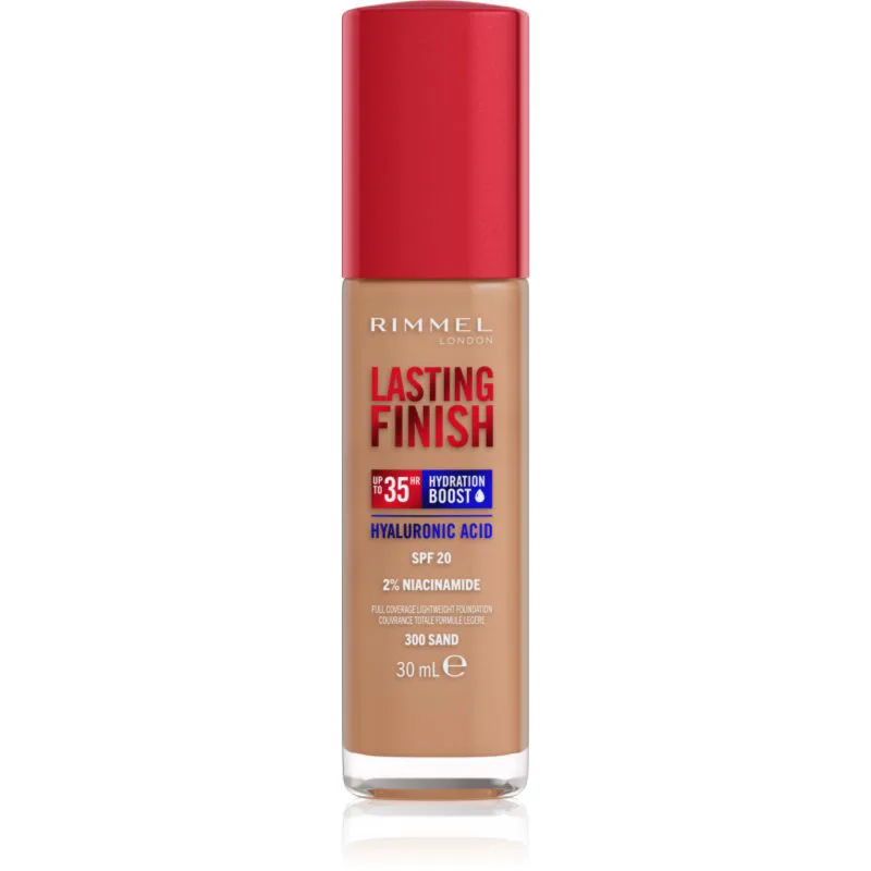 Rimmel Lasting Finish 35H Hydration Boost ενυδατικό μεικ απ SPF 20 απόχρωση 300 Sand 30 ml