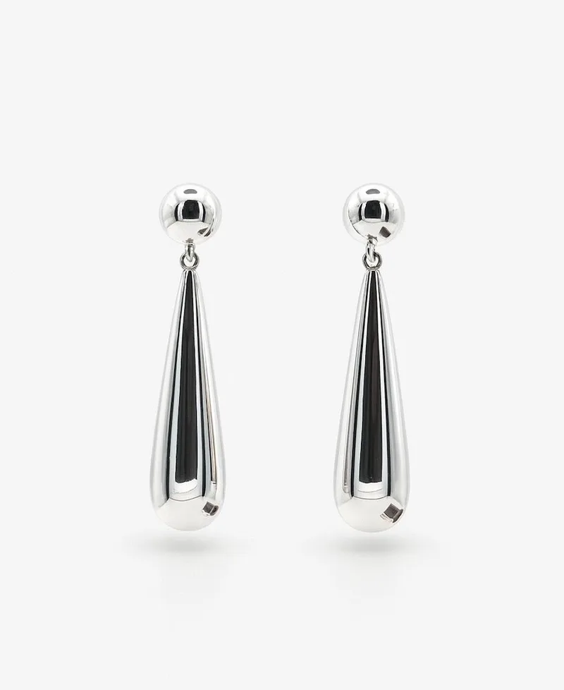 Silver Solace Drop Earrings