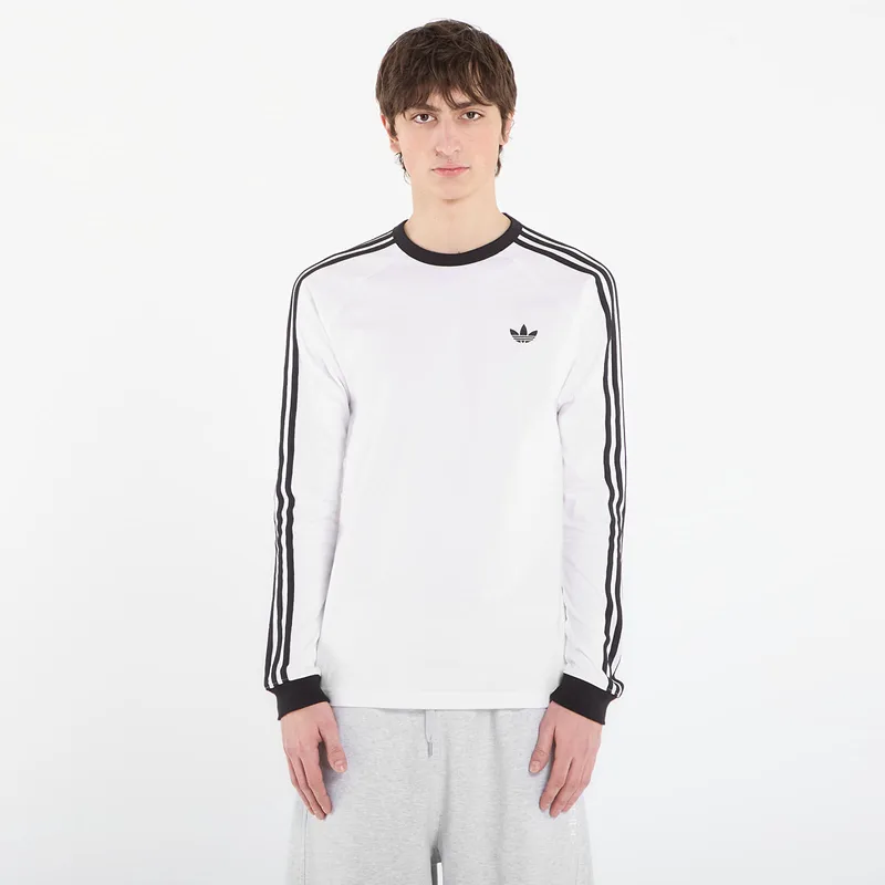 T-shirt adidas 3-Stripes Long-Sleeve Top Long-Sleeve Top White L