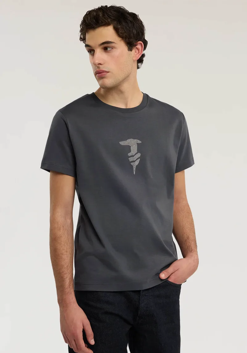 Trussardi Jeans Μπλούζα της σειράς Print - G0438000095 N023 Dark Grey
