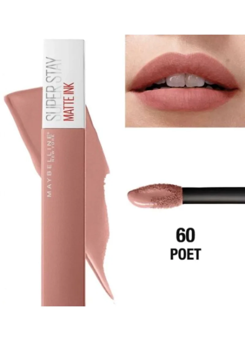 Beauty Clearance - Super Stay Matte Ink Liquid Lipstick 60 Poet