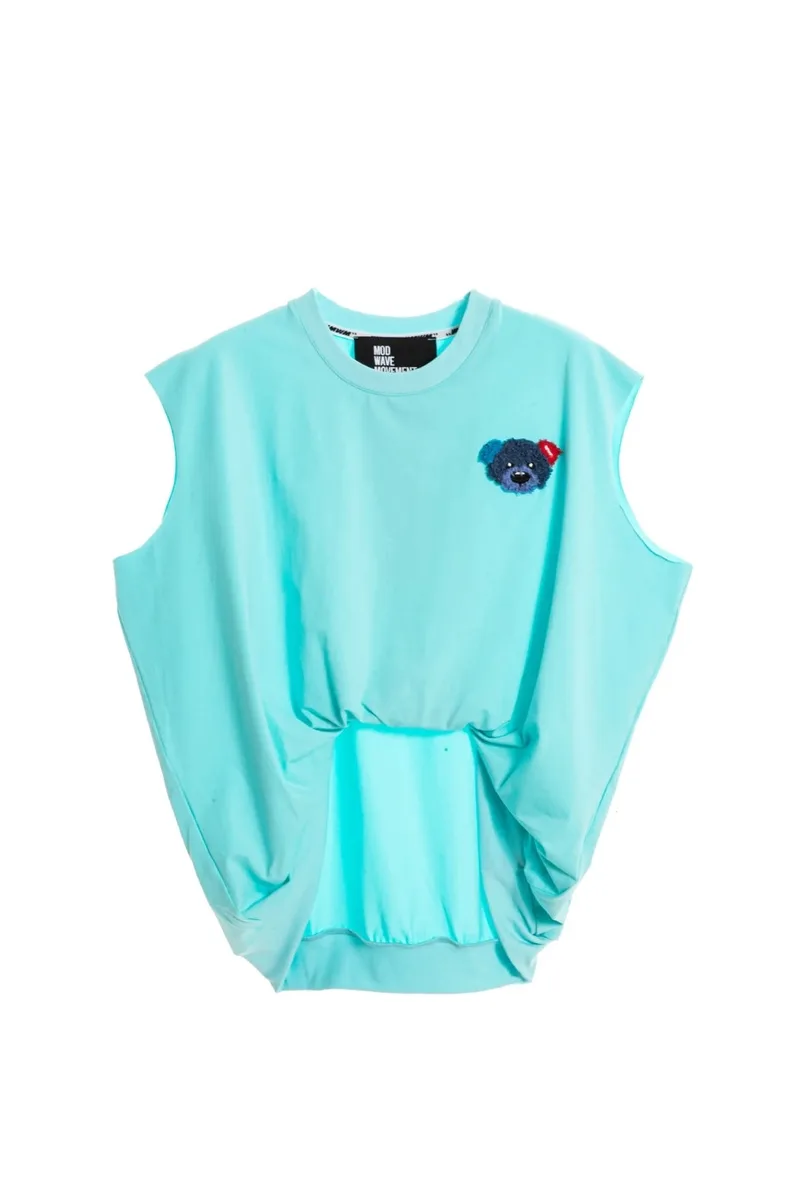 ΜOD WAVE MOVEMENT Γυναικείο Teddy Bear Tank Top - Πράσινο-MW092010436-GREEN