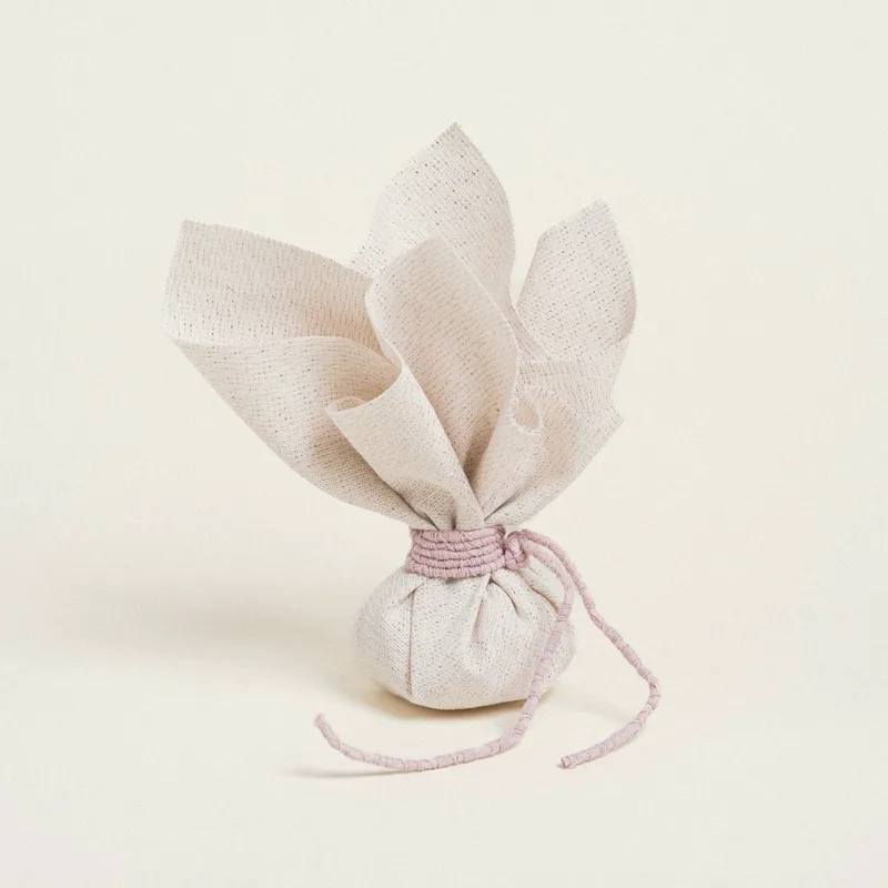 Beauty Home ΜΑΝΤΗΛΙ 27 x 27 cm ΕΚΡΟΥ ΧΡΥΣΟ LUREX