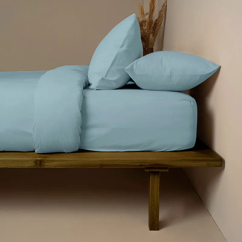 Σεντόνι Μεμονωμένο King Size 180X200+30 Sunshine Cotton Feelings 120 Sky Blue (180x200+30)