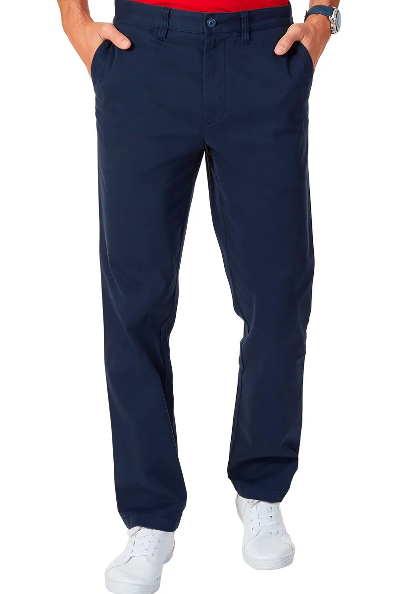Nautica ανδρικό chino παντελόνι μονόχρωμο - P81106 Μπλε Σκούρο