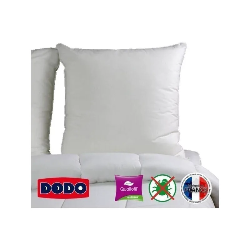 Dodo Oreiller Grand Luxe Quallofil Allerban 60x60 cm blanc