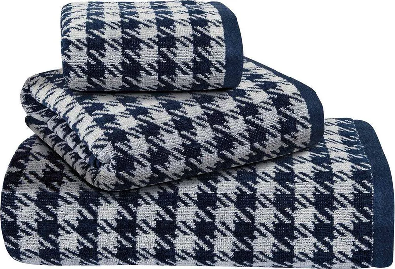 ΣΕΤ ΠΕΤΣΕΤΕΣ GREENWICH POLO CLUB 3095 BLUE/GREY 3ΤΜΧ (30X50CM-50X90CM-70X140CM)