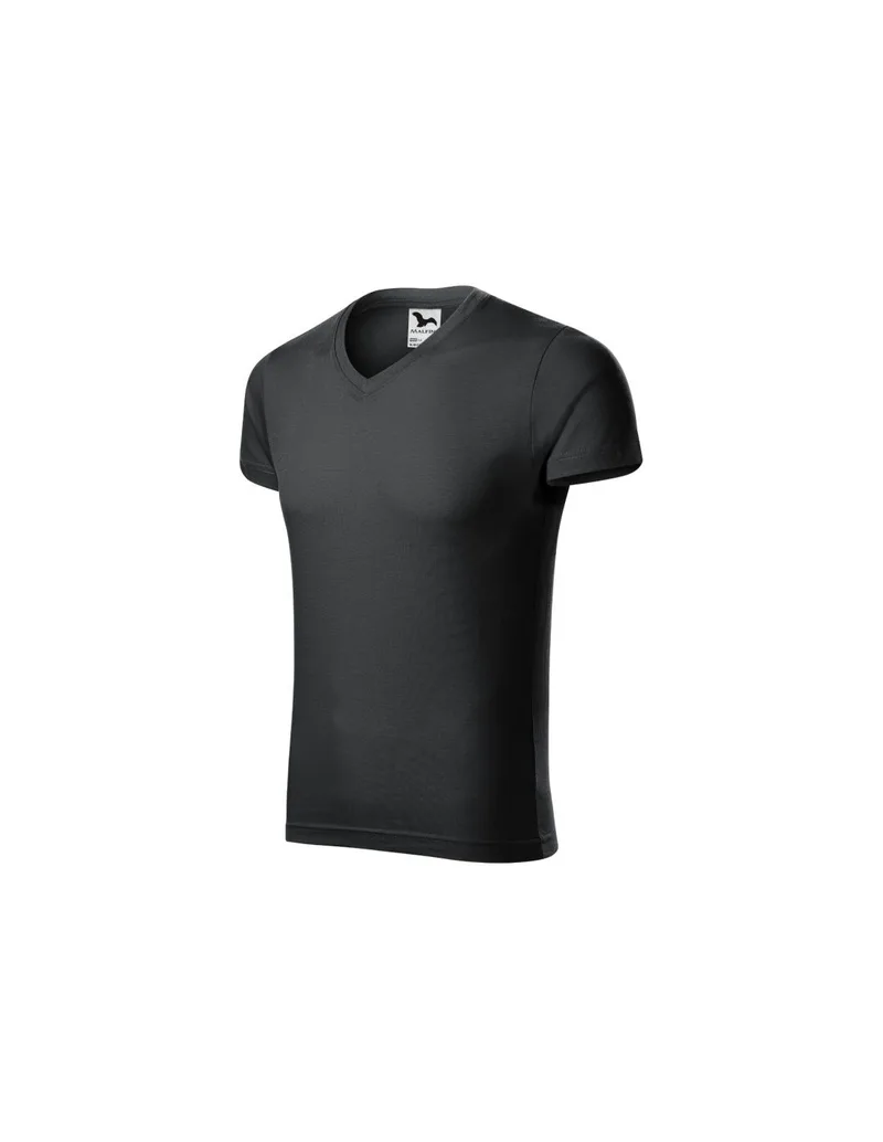 Malfini Ανδρικό Διαφημιστικό T-shirt Κοντομάνικο σε Γκρι Χρώμα MLI-14694