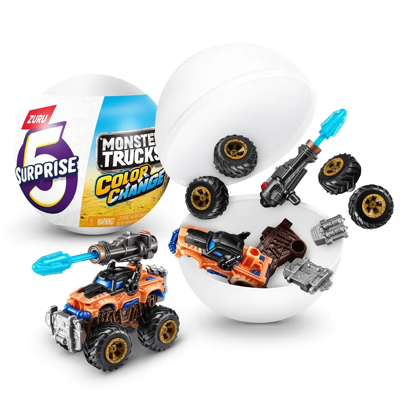 ZURU ΠΑΙΧΝΙΔΙ ΜΙΝΙΑΤΟΥΡΑ ΣΥΛΛΕΚΤΙΚΟ 5 SURPRISE MONSTER TRUCKS 3+ ΤEM.
