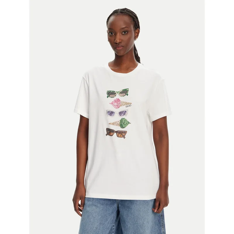 Liu Jo T-Shirt WA5343 JS923 M9518 Λευκό Regular Fit